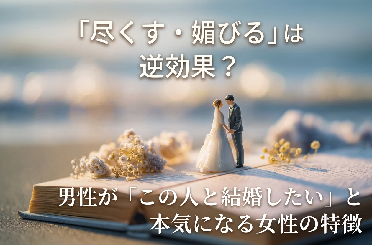 「尽くす・媚びる」は逆効果？男性が「この人と結婚したい」と本気になる女性とは